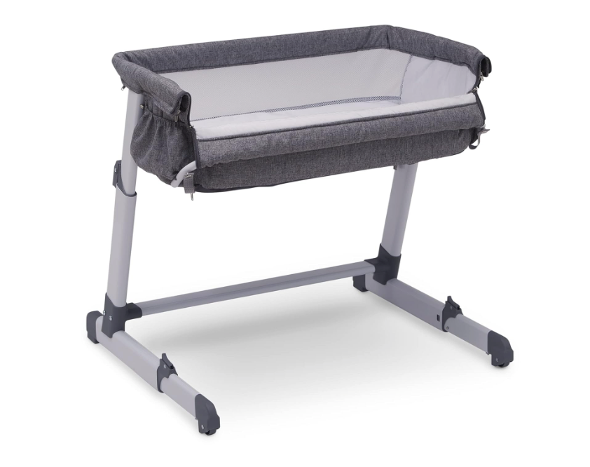 Simmons Kids Dream Bedside Bassinet, Grey