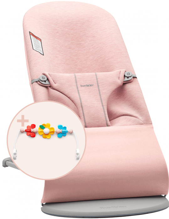 BabyBjörn Bouncer Bliss and Flying Friends Toy Bar Bundle, Multiple Colors