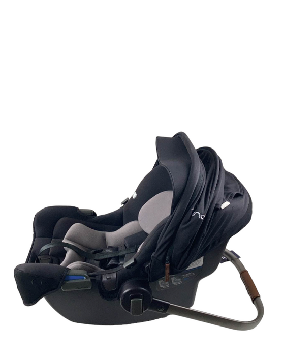 Nuna PIPA rx Infant Car Seat with RELX Base, 2020, Caviar