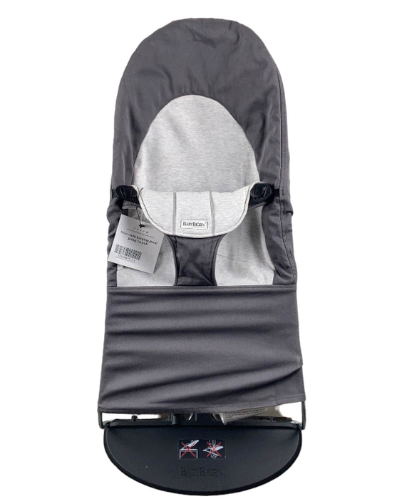 BabyBjorn Bouncer Balance, Dark Grey/Grey, Black Frame