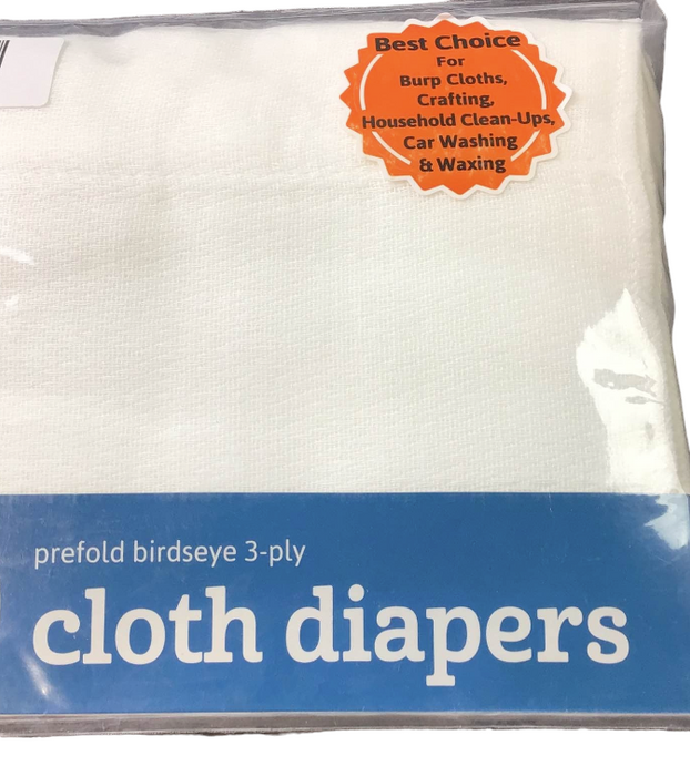 Gerber Prefolds Cloth Diapers, Regular Cotton, 20x14 inches