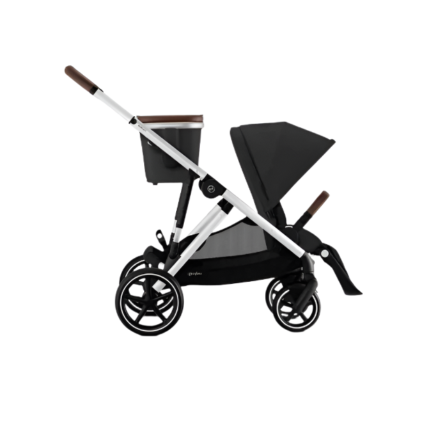 Cybex Gazelle S Modular Stroller, 2023, Moon Black, Silver Frame