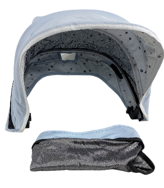 Mockingbird Extendable Canopy with Sunshade, Sky, Watercolor Drops