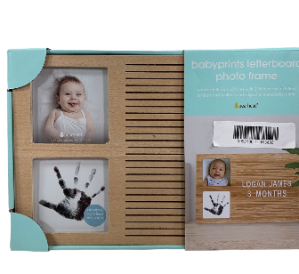 Pearhead Babyprints Letterboard Photo Frame