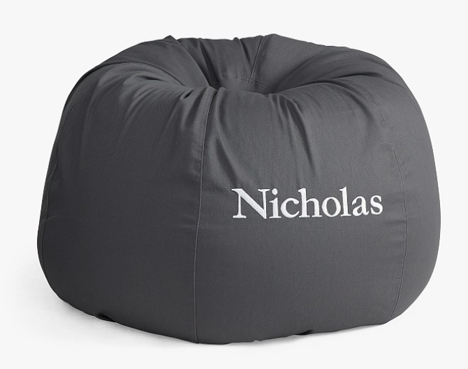 Pottery Barn Kids Anywhere Beanbag Cover, Charcoal Twill