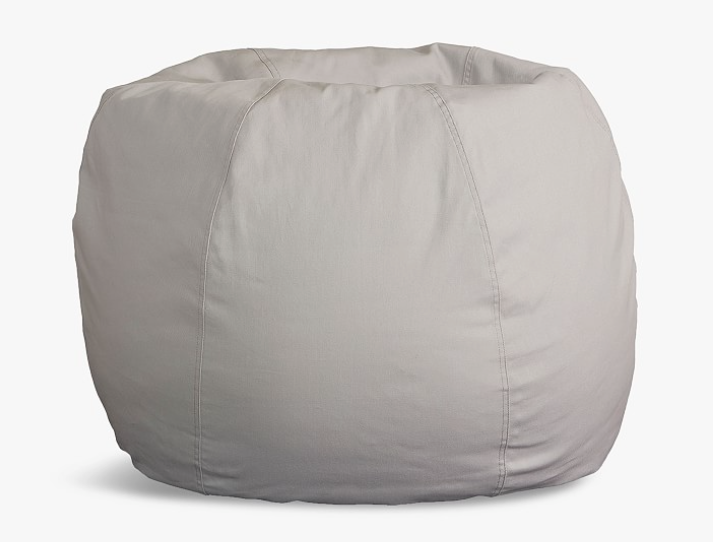 Pottery Barn Kids Anywhere Beanbag Cover, Gray Twill