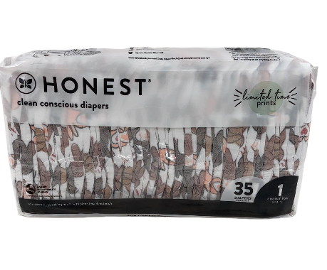 Honest Company Diapers, Size 1, 35pk, Barnyard Babies