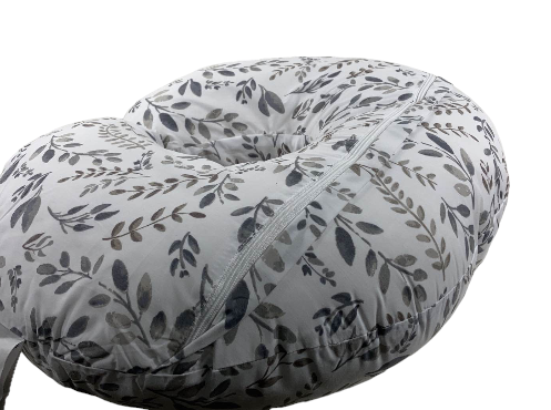 Boppy Nursing and Infant Support Pillow, Grey Taupe Leaves