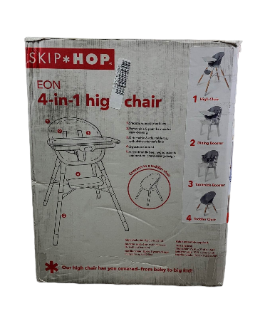 Skip Hop EON 4-in-1 High Chair, Grey/White