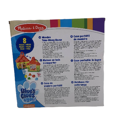 Melissa & Doug Blue's Clues & You! Wooden Take-Along House