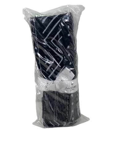 LouLou Lollipop Swaddle, Black Mudcloth