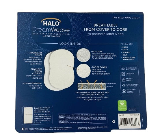 Halo Dreamweave Breathable BassiNest Replacement Pad