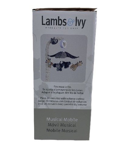 Lambs & Ivy Urban Jungle Musical Baby Crib Mobile