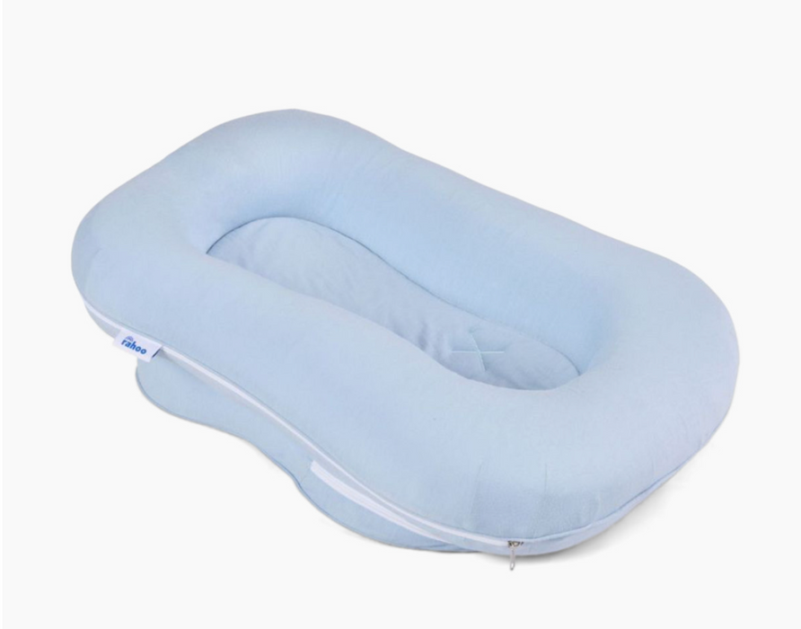 Rahoo Baby Learn & Lounge 3-in-1 Newborn Lounger, Blue Fog