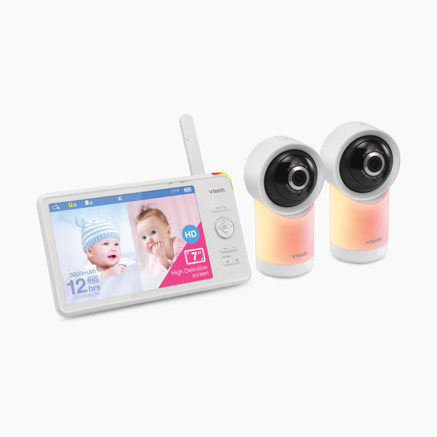 VTech 2 Camera 7” Smart Wifi 1080p Pan and Tilt Monitor RM7766-2HD