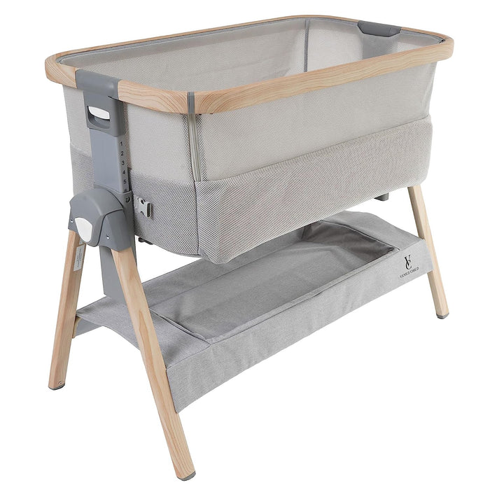 Venice Child California Dreaming Portable Bedside Bassinet, Grey