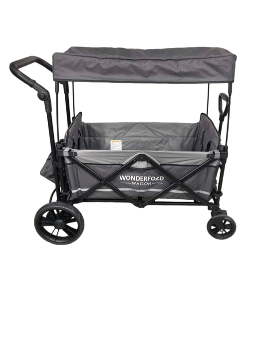 Wonderfold X2 Push + Pull Double Stroller Wagon, 2021, Stone Gray