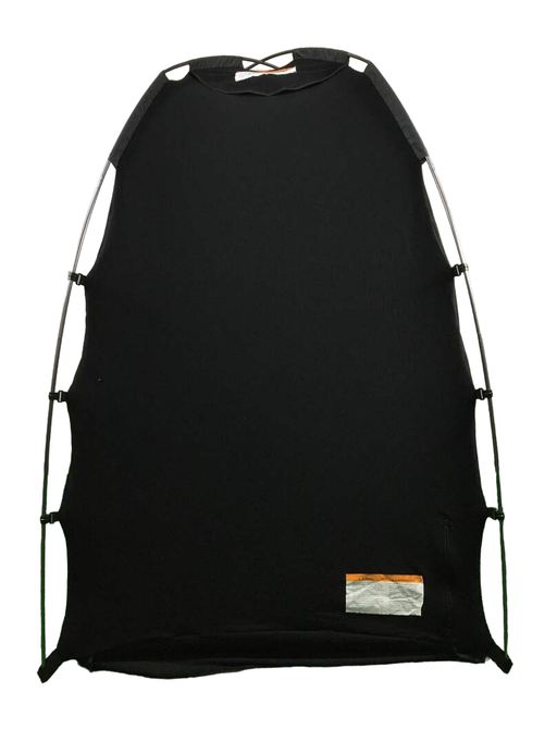 secondhand SlumberPod 3.0 Sleep Canopy with Fan, Black with Gray Accents