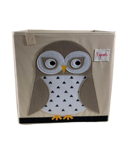 used 3 Sprouts Storage Box, Owl HIDDEN PICS 4.19