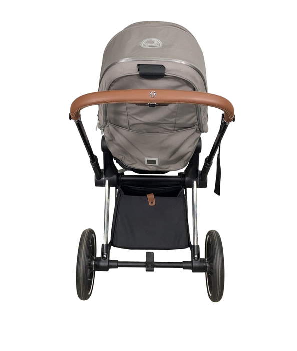 Cybex PRIAM Stroller, Chrome With Black Details, Soho Grey, 2021