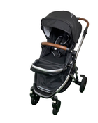 used Mockingbird Single Stroller, 2023, Black, Windowpane, Silver With Penny Leather