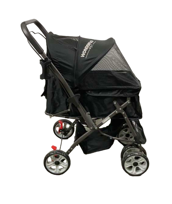 secondhand Wonderfold Pet Stroller, Jet Black