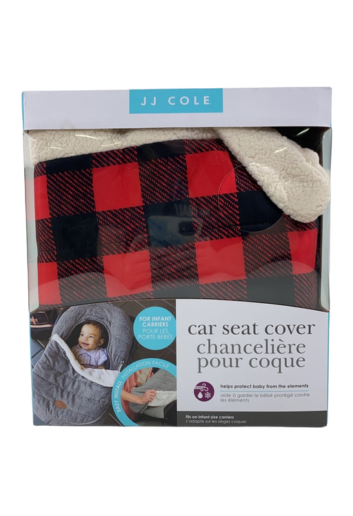 used JJ Cole Car Seat Cover, Buffalo Check