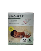 secondhand Honest Company Club Box Diapers, NB 72, Rose Blossom + Tutu Cute