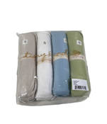 used Tiny Kind Burp Cloth 4 Pack, Solid Neutrals