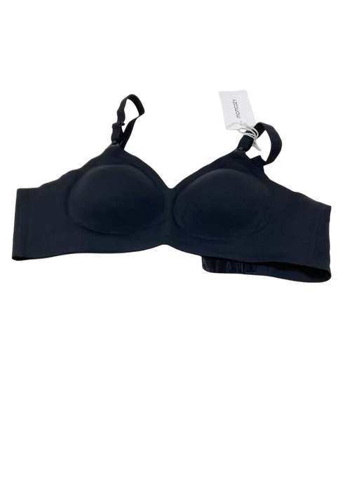 used Momcozy SMOOTH- Ultra Soft Omni Maternity Nursing Bra, L, Black