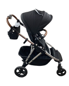 secondhand Mockingbird Single to Double Stroller, 2023, Silver with Penny Leather, Watercolor Drops, Black 