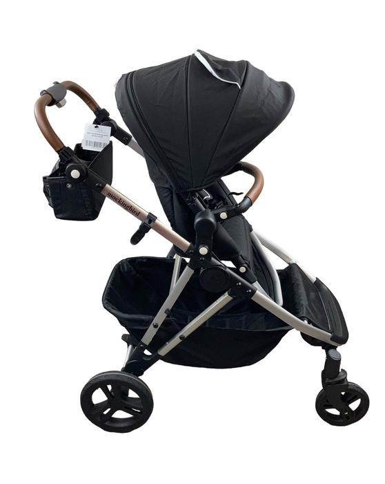 secondhand Mockingbird Single to Double Stroller, 2023, Silver with Penny Leather, Watercolor Drops, Black 