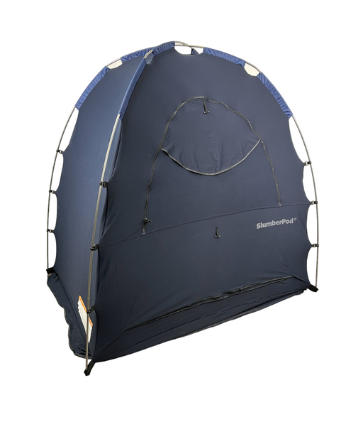 used SlumberPod 2.0 Sleep Canopy with Fan, Black with Gray