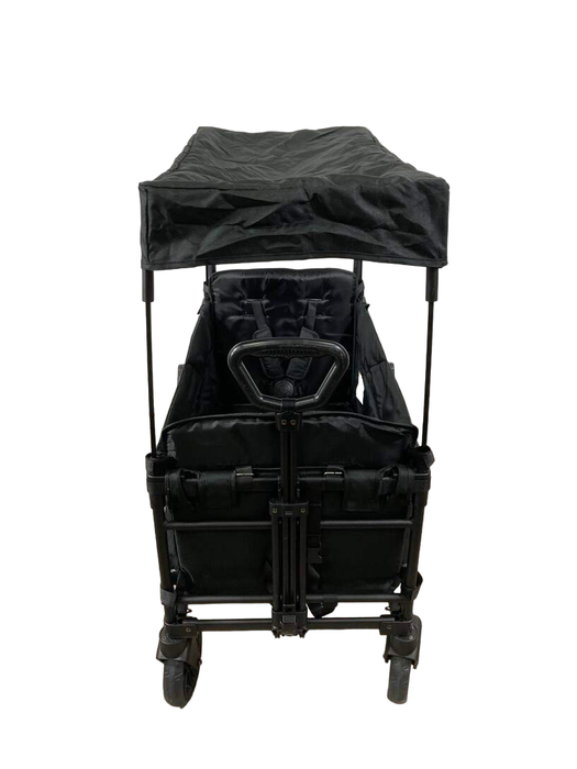 Wonderfold X2 Push + Pull Double Stroller Wagon, 2022, Stealth Black