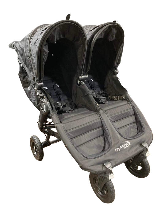 used Baby Jogger City Mini GT Double Stroller, Black, 2018