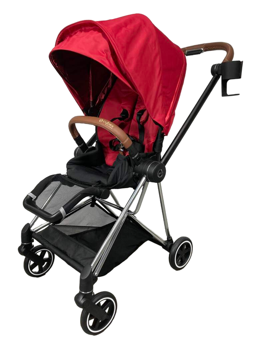 used Cybex MIOS Stroller, Chrome With Black Details, True Red, 2019