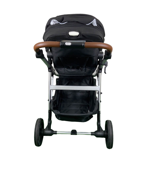 Mockingbird Single to Double 2.0 Stroller, Silver with Penny Leather, Windowpane, Black, 2023