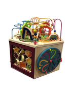 used B. toys Youniversity Wooden Activity Cube