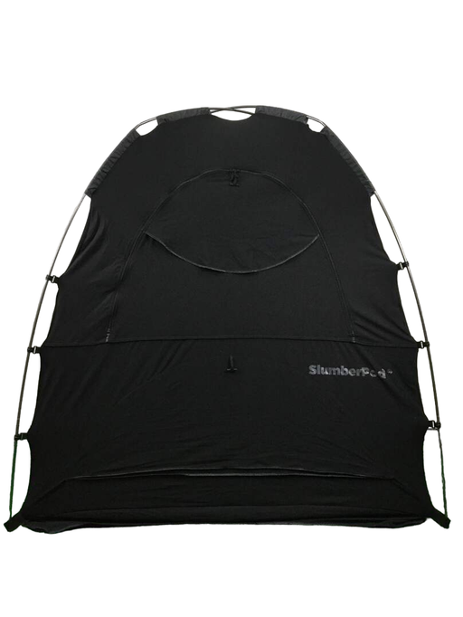 used SlumberPod 3.0 Sleep Canopy with Fan, Black with Gray Accents