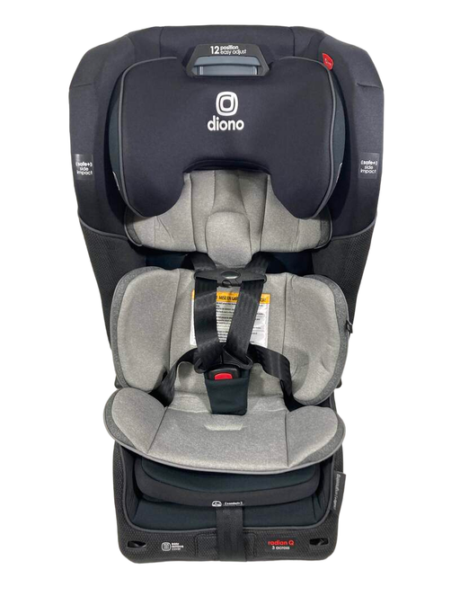 secondhand Diono Radian 3QX Convertible Car Seat, 2021, Black Jet