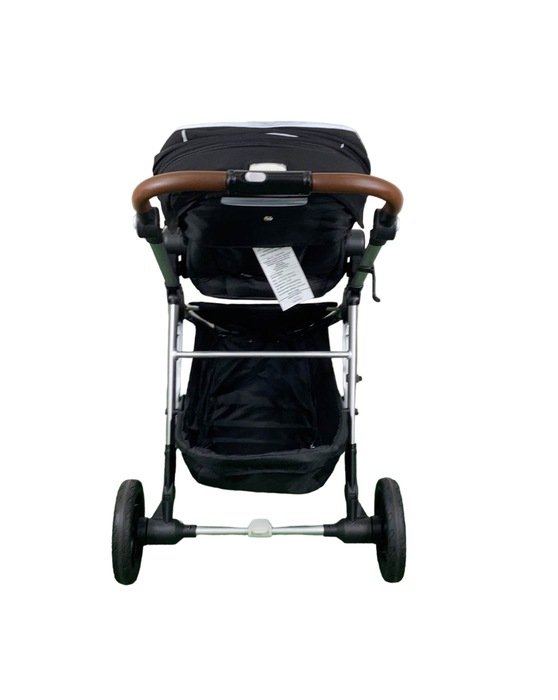 Mockingbird Single Stroller, Silver With Penny Leather, Black, Windowpane, 2023