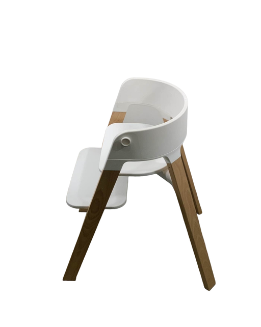 secondhand Stokke Steps Chair, White/Natural