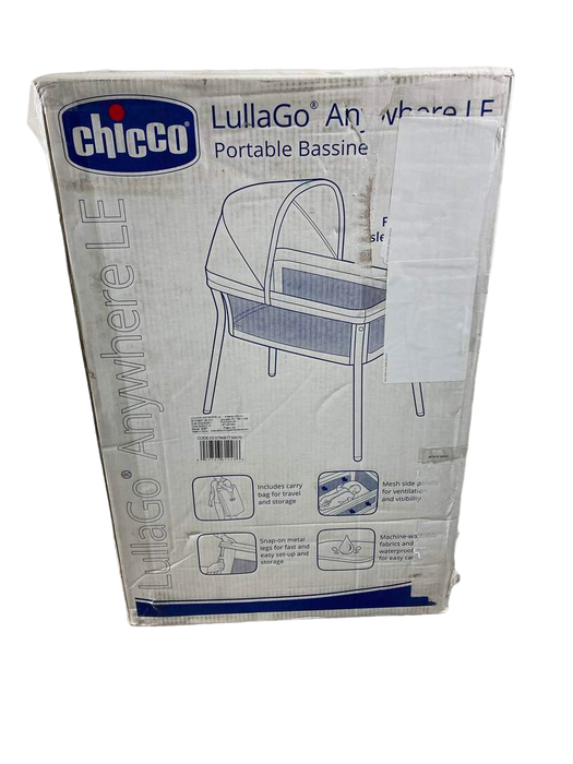 used Chicco LullaGo Anywhere LE Portable Bassinet, Serene