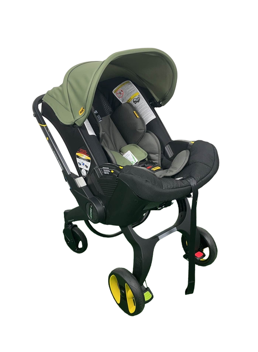 used Doona Infant Car Seat & Stroller Combo, 2023, Desert Green HIDDEN PICS 3.22