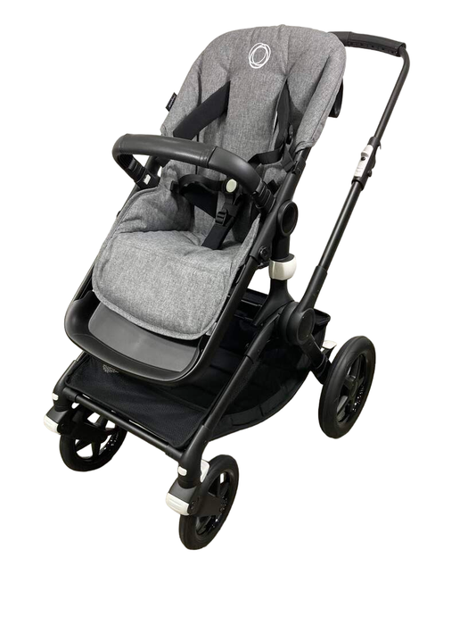 used Bugaboo Fox 3 Stroller, 2022, Black, Grey Melange