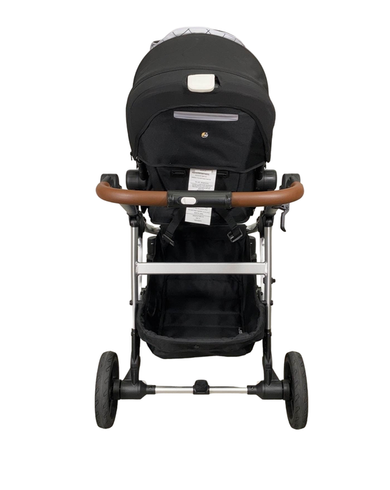 Mockingbird Single to Double 2.0 Stroller, Silver with Penny Leather, Windowpane, Black, 2024