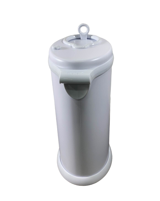 secondhand Ubbi Diaper Pail, Matte White