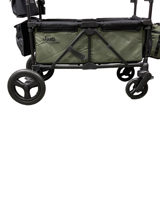 used Delta Children Jeep Wrangler Stroller Wagon, Green, 2023