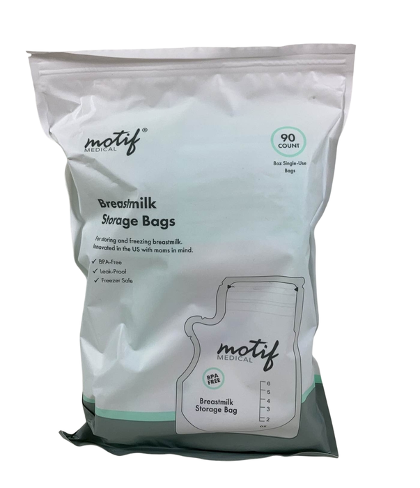 used Motif Medical Breast Milk Storage Bags, 90 count