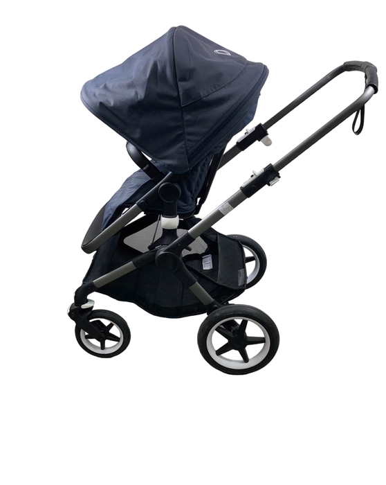 secondhand Bugaboo Fox 3 Stroller, Graphite, Stormy Blue, 2021